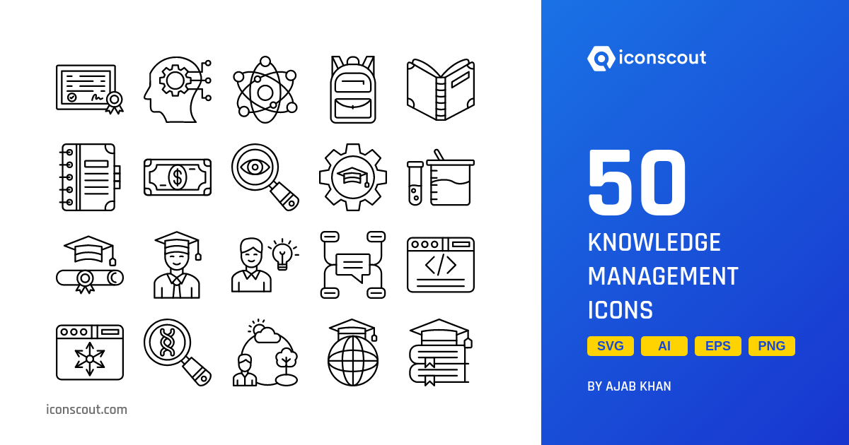 Download Knowledge Management Icon Pack Available In Svg Png And Icon Fonts 1936