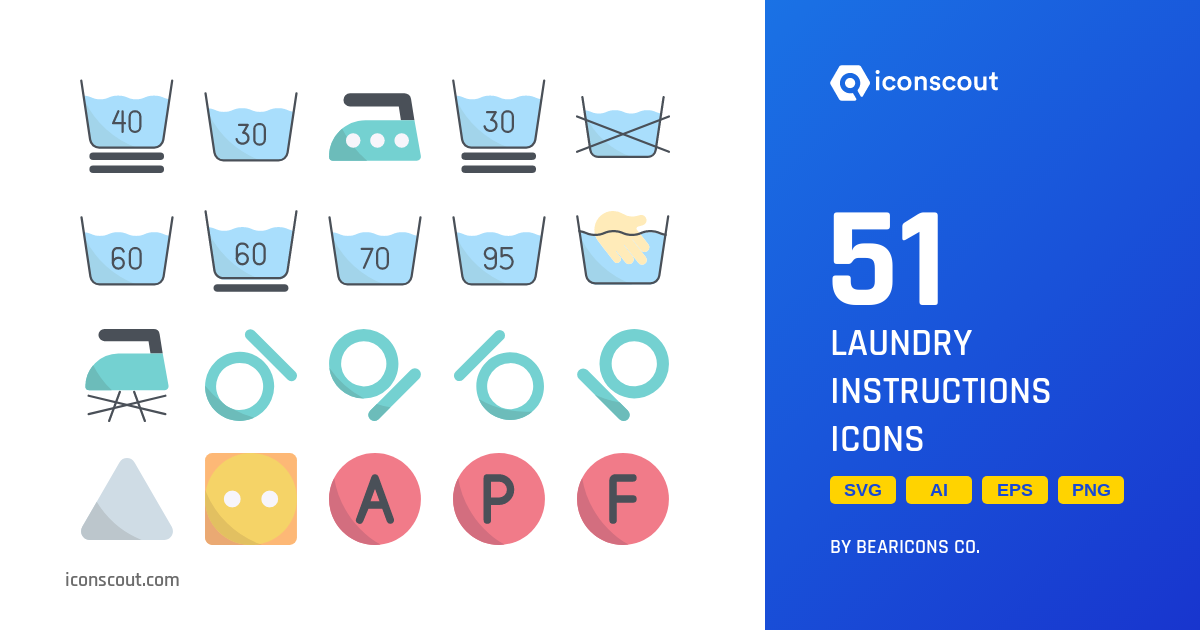 Download Laundry Instructions Icon Pack Available In SVG PNG Icon Fonts   Laundry Instructions 2 148335 