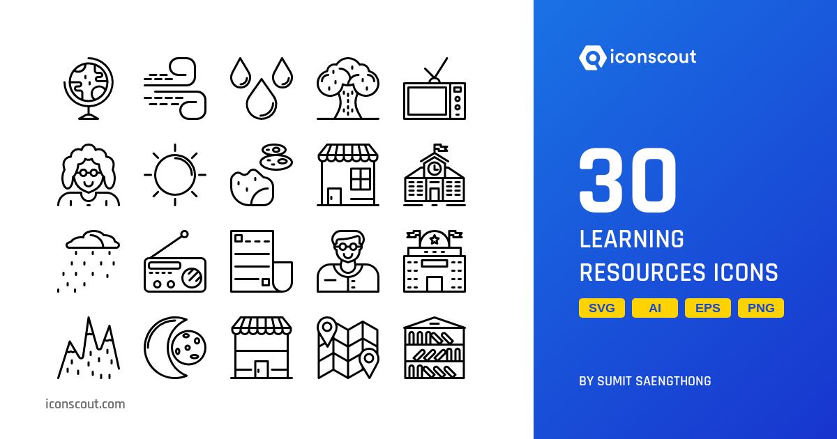 Download Learning Resources Icon pack Available in SVG, PNG & Icon Fonts