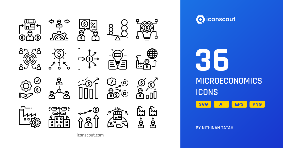 Download Microeconomics Icon pack Available in SVG, PNG & Icon Fonts