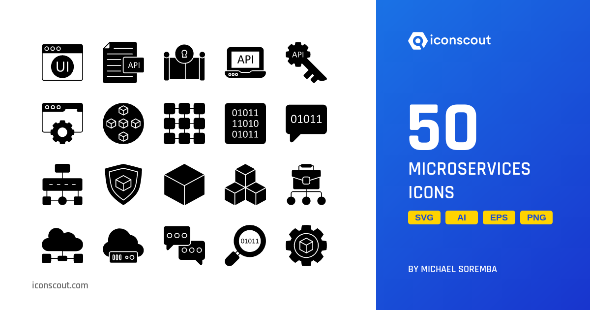 Microservices Icon Pack - 50 Free Download Services Icons | IconScout