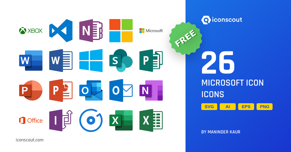 Download Download Microsoft Logos Icon pack Available in SVG, PNG ...