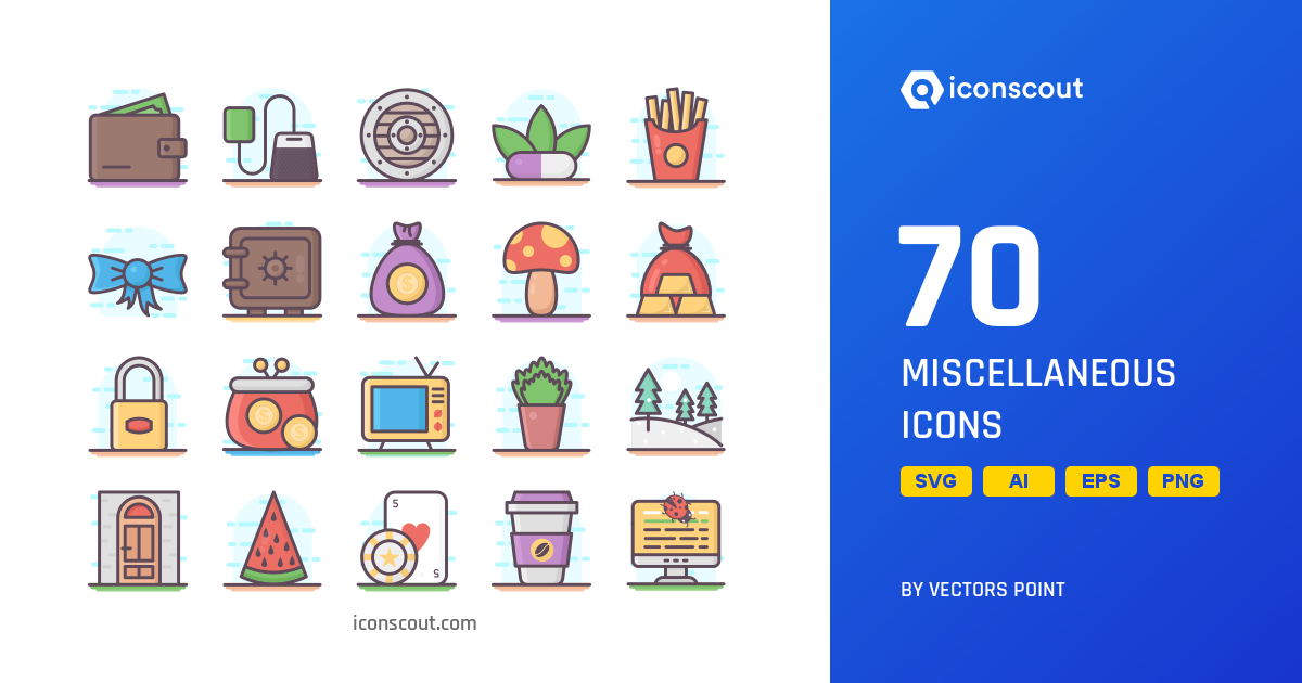 Miscellaneous Icon Pack - 70 Free Download Miscellaneous Icons | IconScout