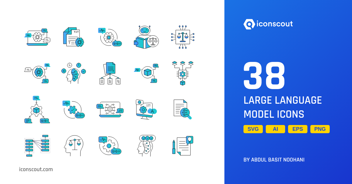 Modelo De Lenguaje Grande Icon Pack - 38 Free Download Tecnología ...