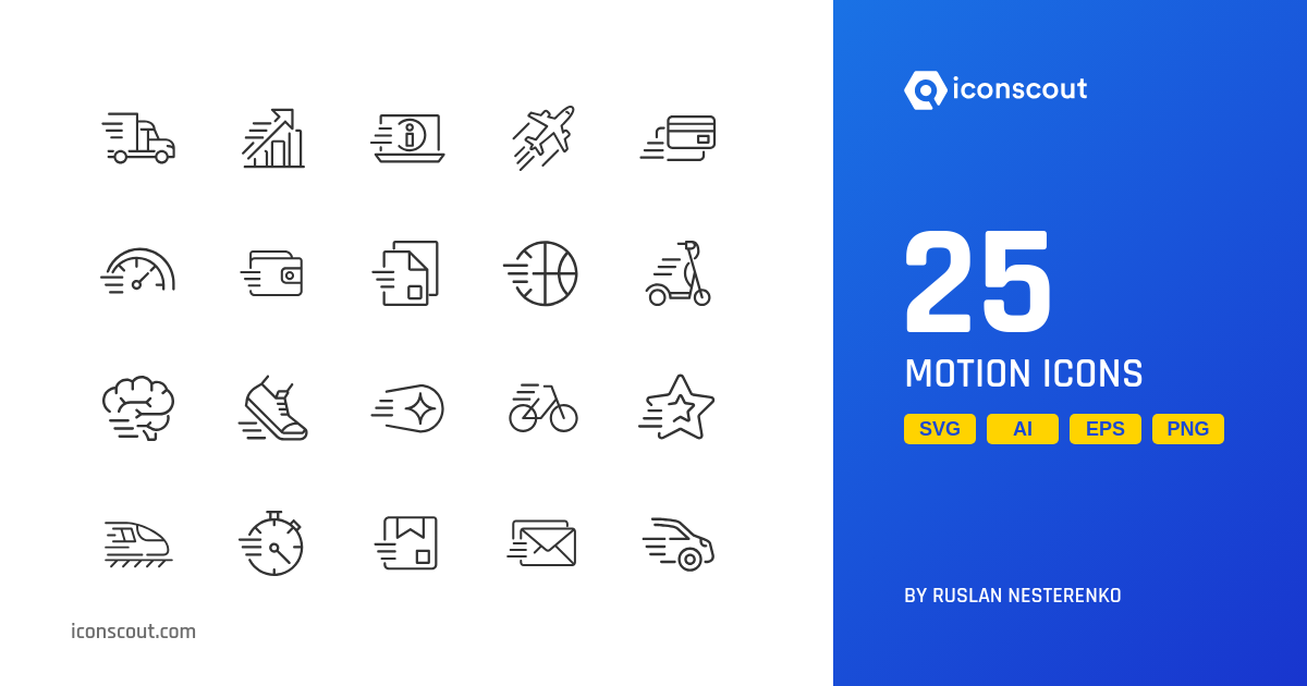 Download Motion Icon pack Available in SVG, PNG & Icon Fonts