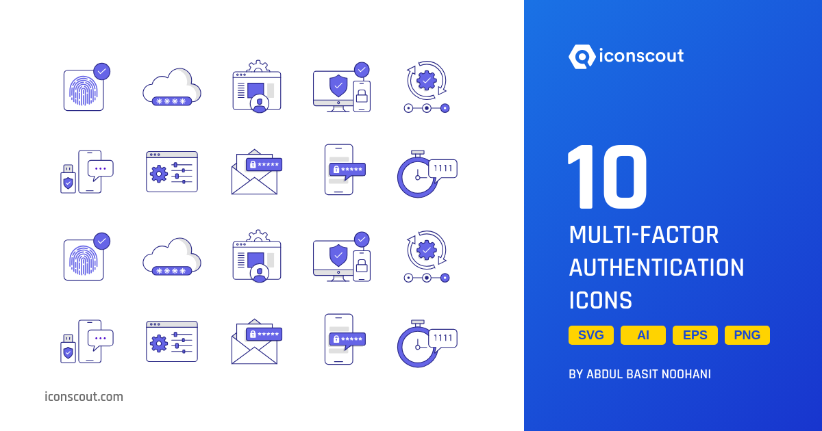 Multi-Factor Authentication Icon Pack - 10 Free Download Crime ...