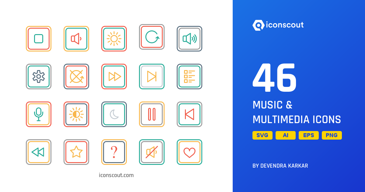 Download Music & Multimedia Icon pack Available in SVG, PNG & Icon Fonts