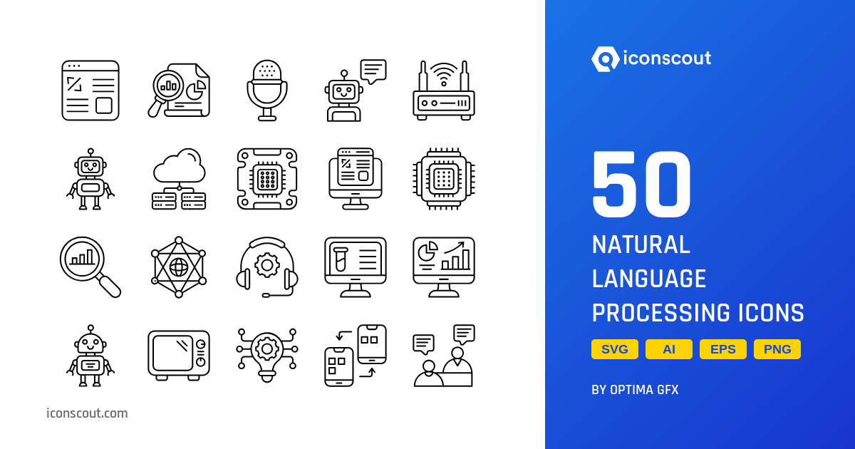 Download Natural Language Processing Icon pack Available in SVG, PNG ...