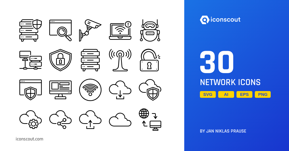 Network Icon Pack 30 Free Download Network & Communication Icons