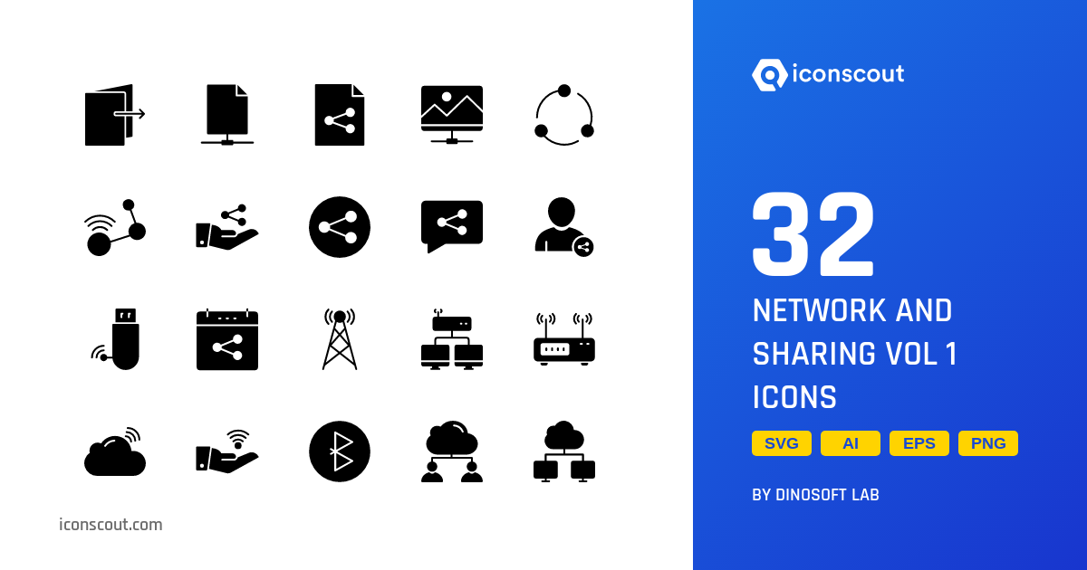 Download Network And Sharing Vol 1 Icon pack Available in SVG, PNG ...