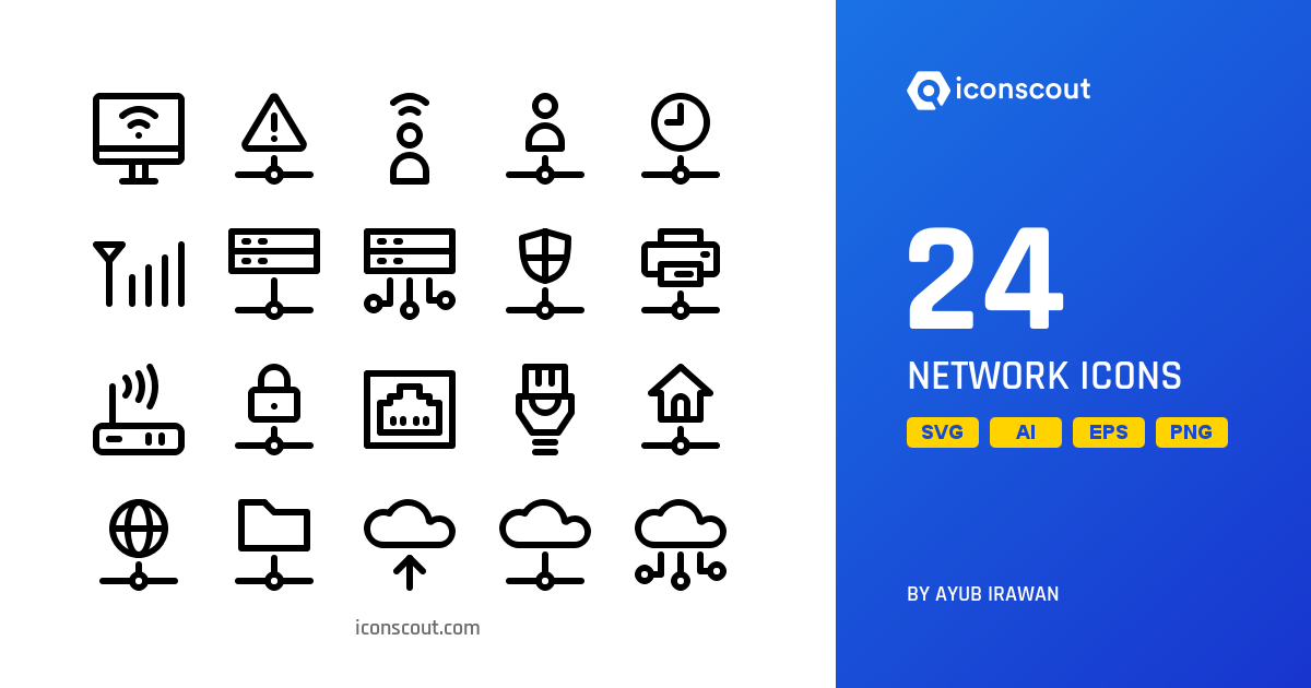 Network Icon Pack - 24 Free Download Network & Communication Icons ...