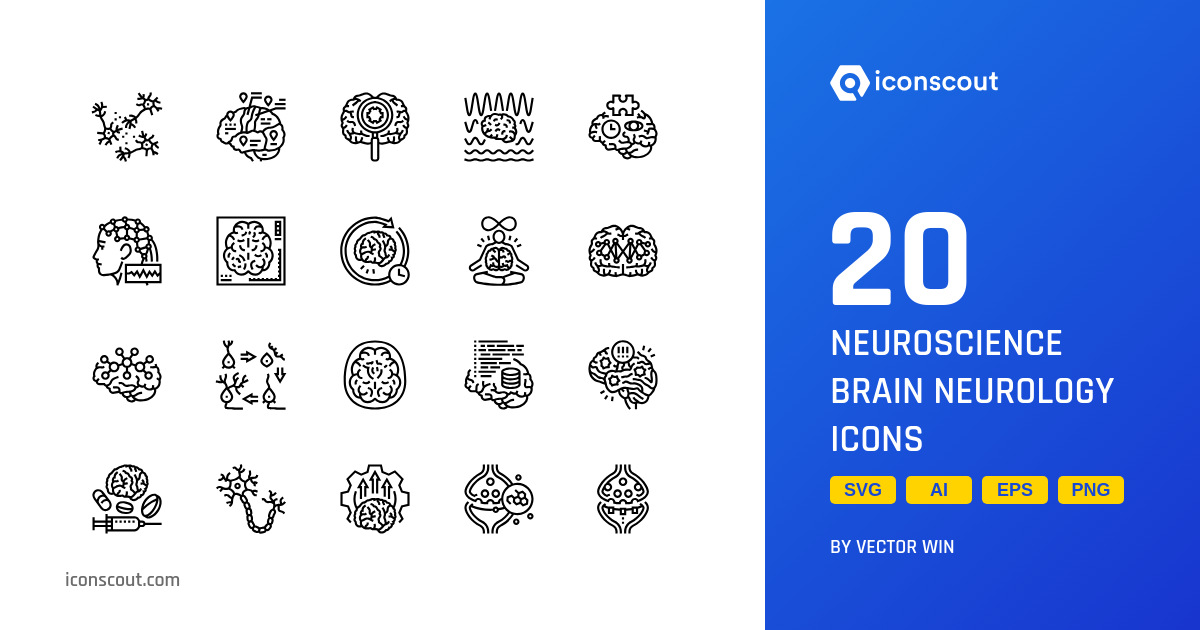 Download Neuroscience Brain Neurology Icon pack Available in SVG, PNG ...