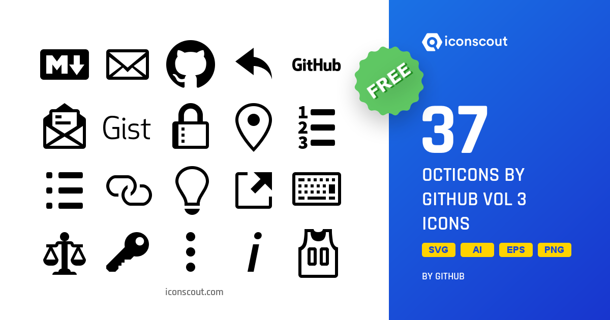 Download Download Octicons By Github Vol 3 Icon pack - Available in ...