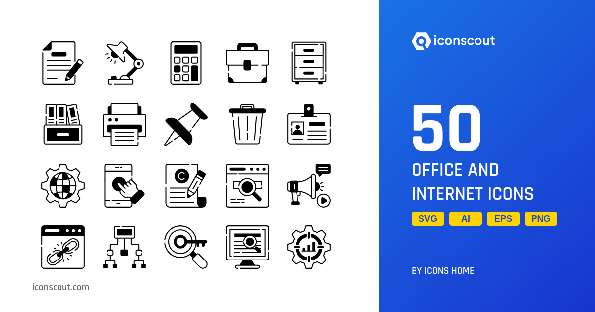 Office And Internet Icon Pack - 50 Free Download Tools & Equipment ...