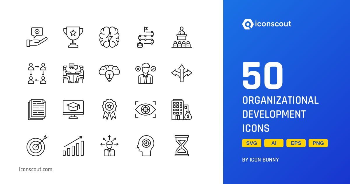 Organizational Development Icon Pack - 50 Free Download Miscellaneous ...