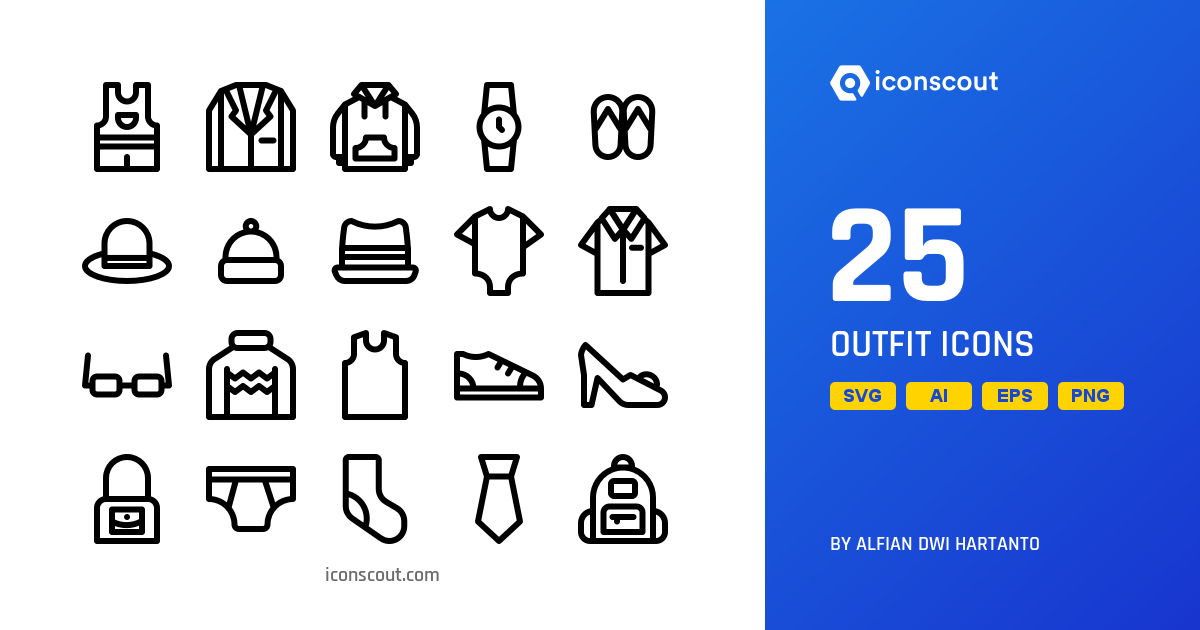 Download Outfit Icon pack Available in SVG, PNG & Icon fonts