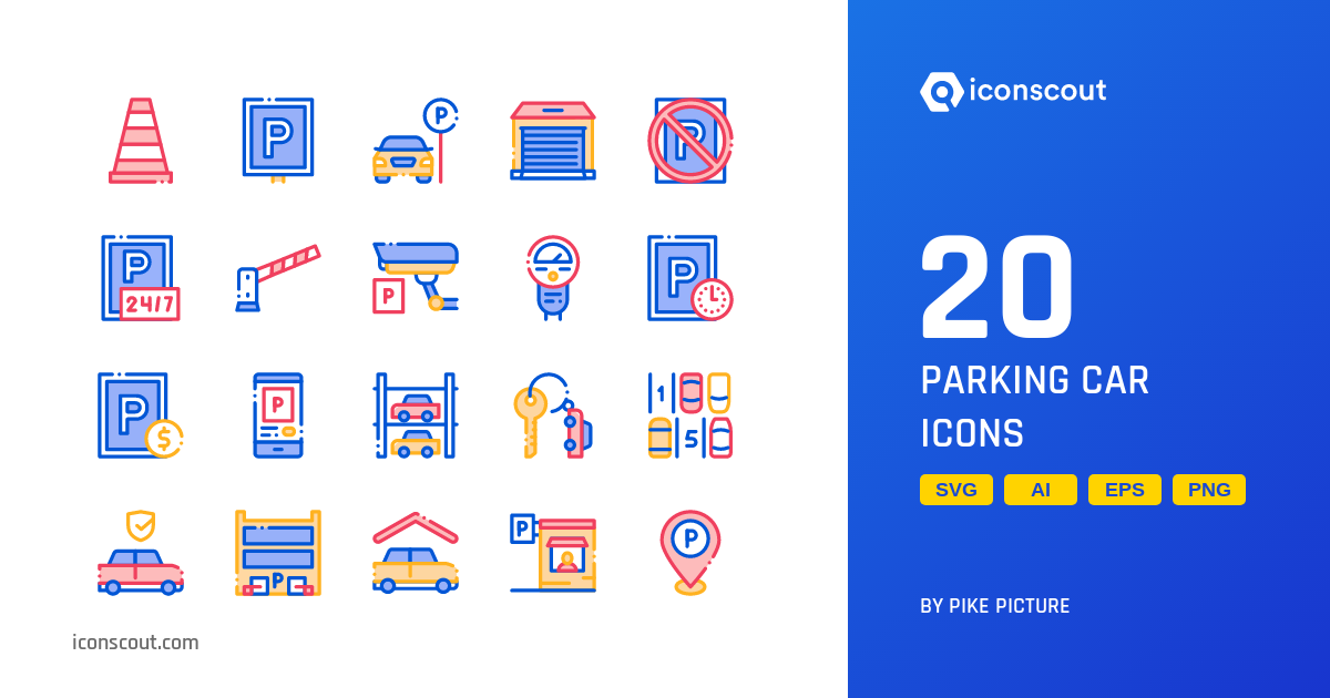 Download Parking Car Icon pack Available in SVG, PNG & Icon Fonts