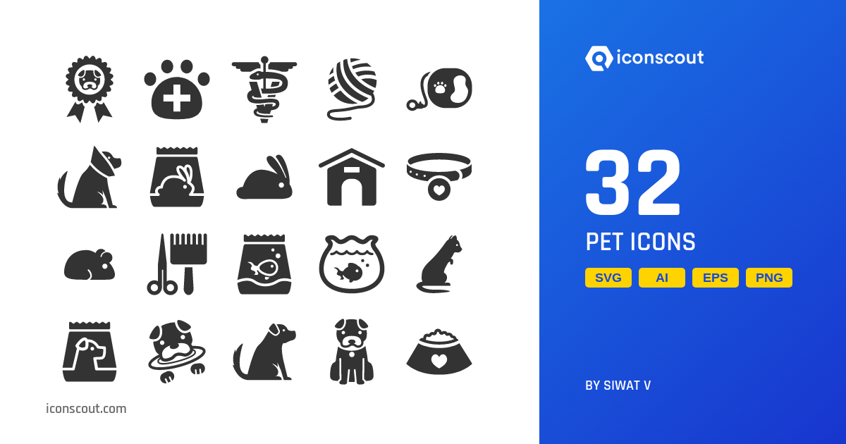 Download Pet Icon pack Available in SVG, PNG & Icon Fonts