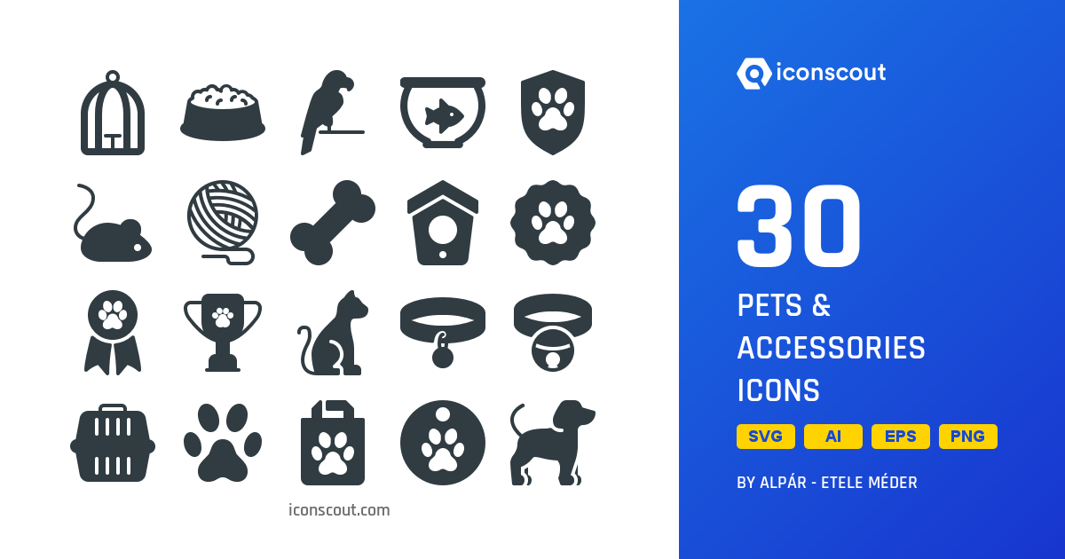 Download Pets & Accessories Icon pack Available in SVG, PNG & Icon fonts