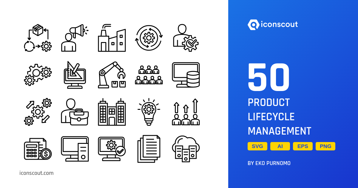 Product Lifecycle Management Icon Pack - 50 Free Download Business ...