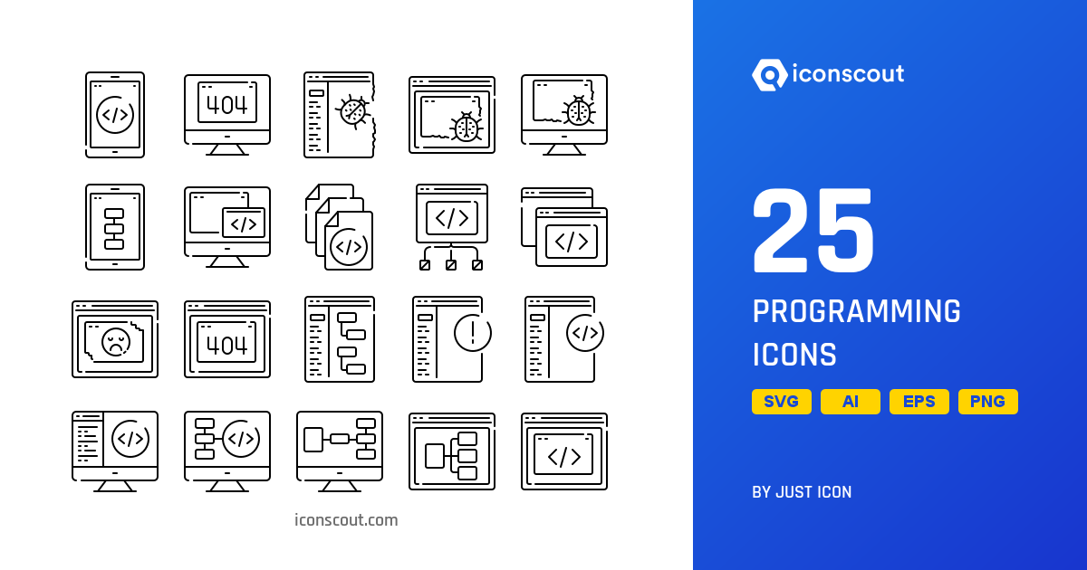 Download Programming Icon pack Available in SVG, PNG & Icon Fonts