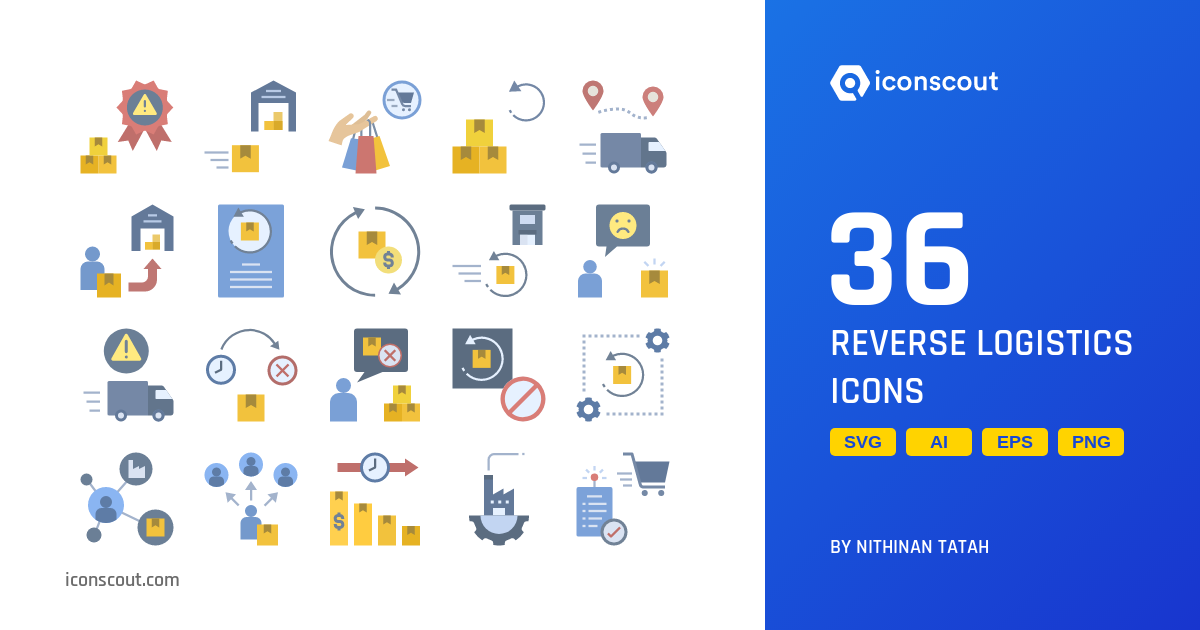 Download Reverse Logistics Icon pack Available in SVG, PNG & Icon fonts