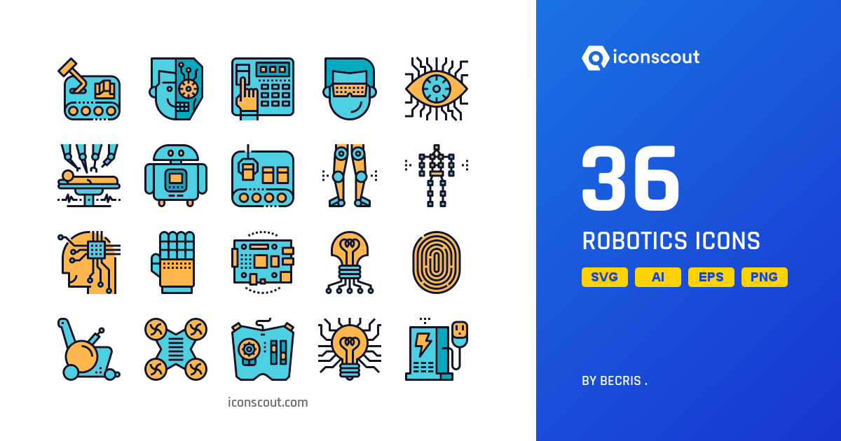 Download Robotics Icon pack Available in SVG, PNG & Icon Fonts