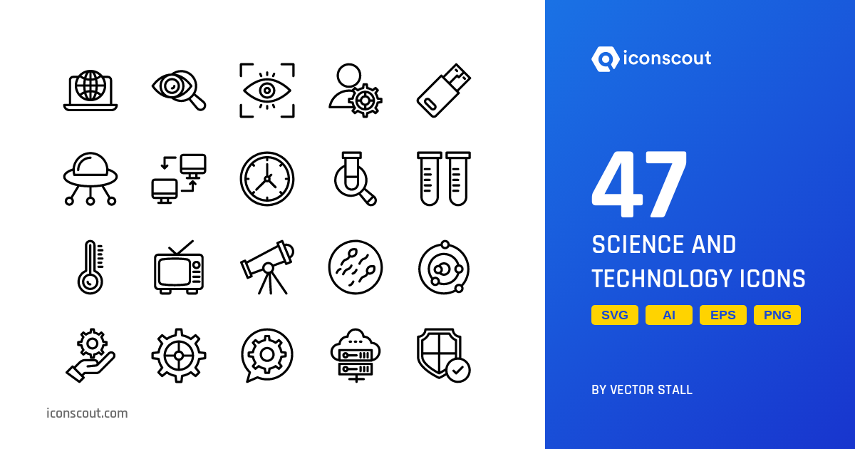 Science And Technology Icon Pack - 47 Free Download Science ...