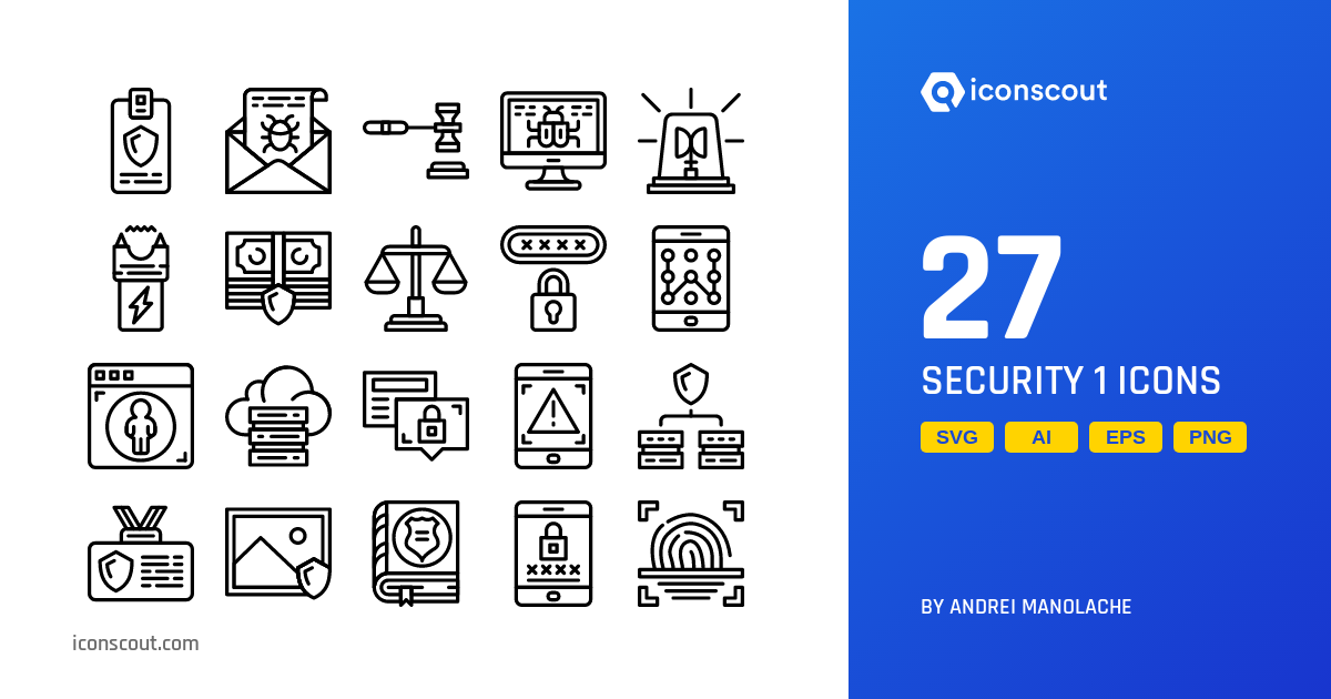 Download Security 1 Icon pack Available in SVG, PNG & Icon Fonts