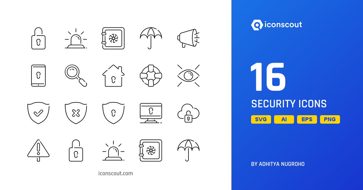 Download Security Icon pack Available in SVG, PNG & Icon fonts