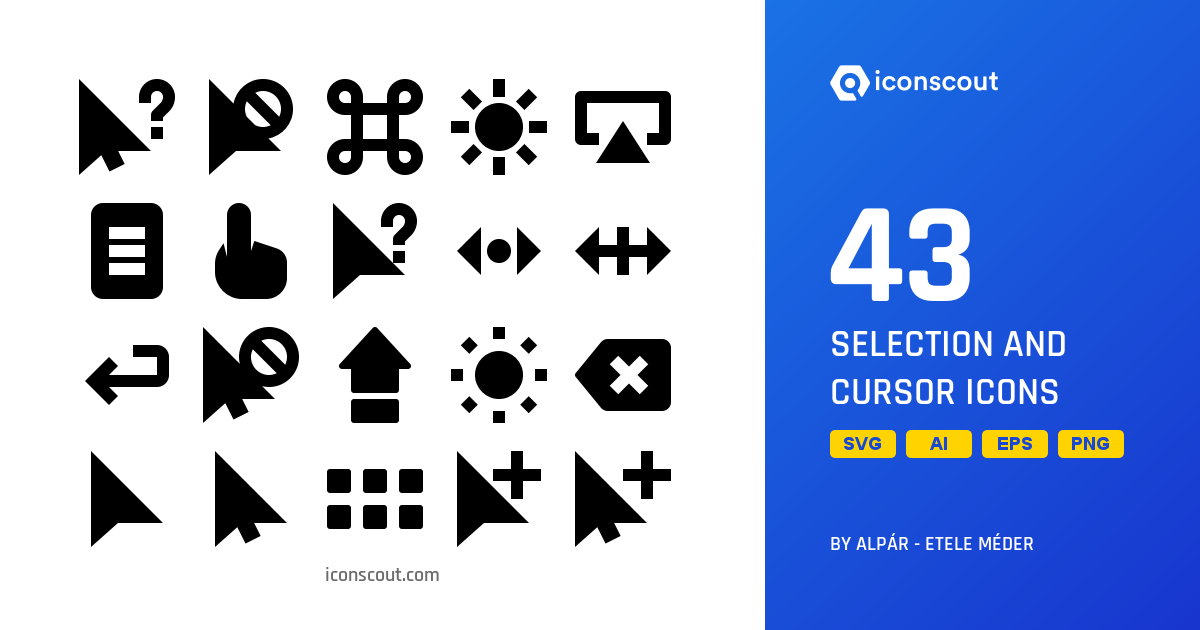 Download Selection And Cursor Icon pack Available in SVG, PNG & Icon Fonts