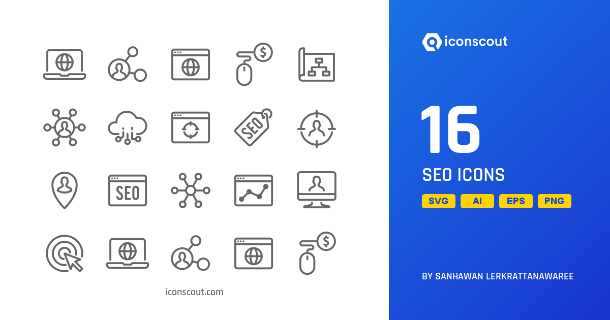 Download SEO Icon pack Available in SVG, PNG & Icon Fonts