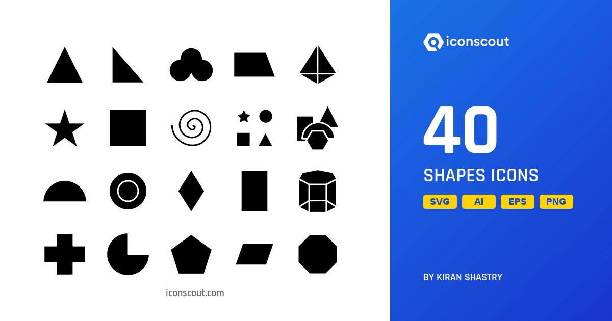 Shapes Icon Pack - 40 Free Download Design & Development Icons | IconScout