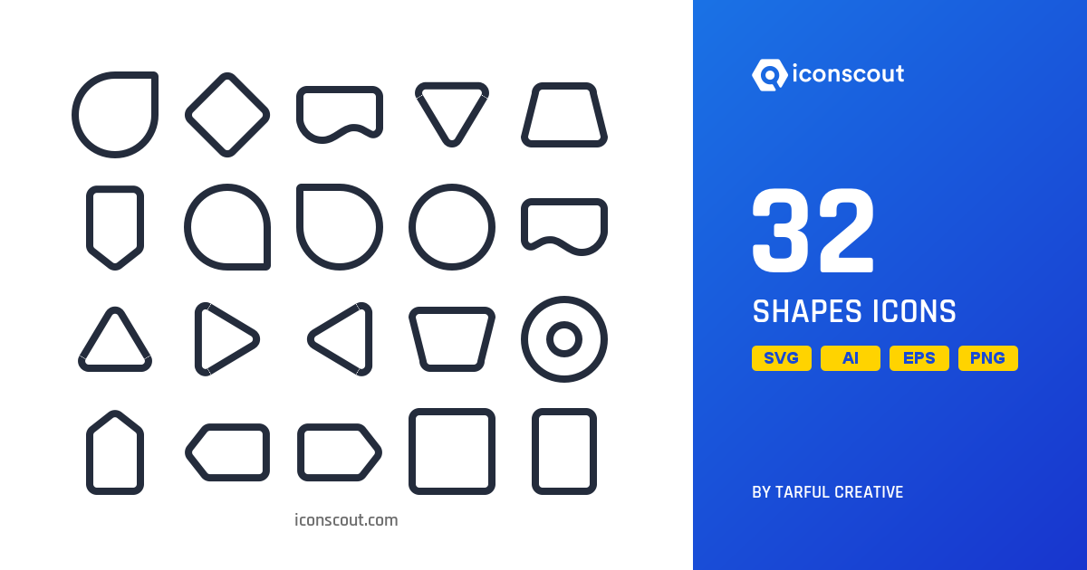 Shapes Icon Pack - 32 Free Download Design & Development Icons | IconScout