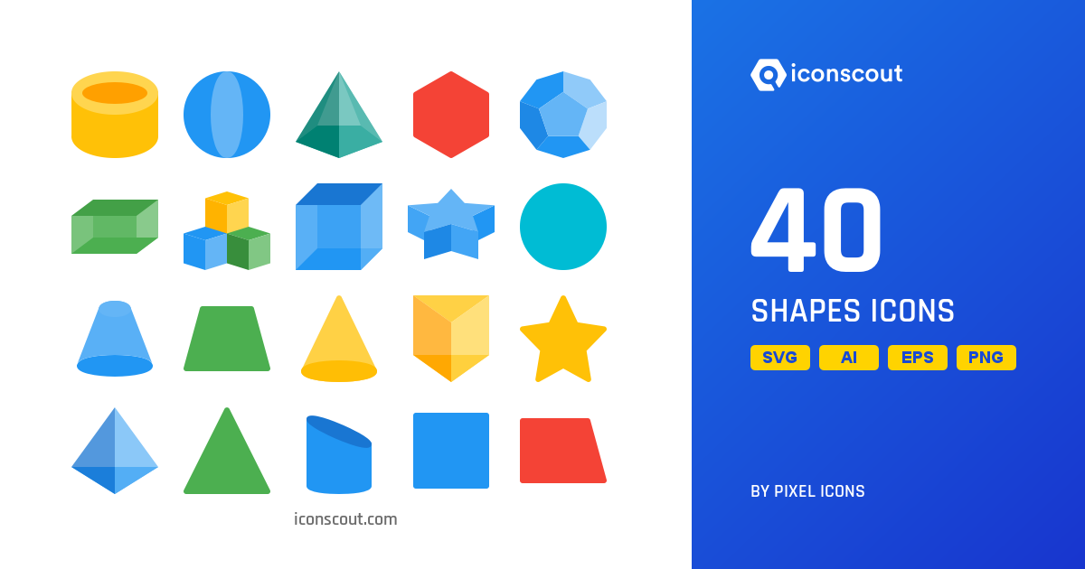 Shapes Icon Pack - 40 Free Download Design & Development Icons | IconScout