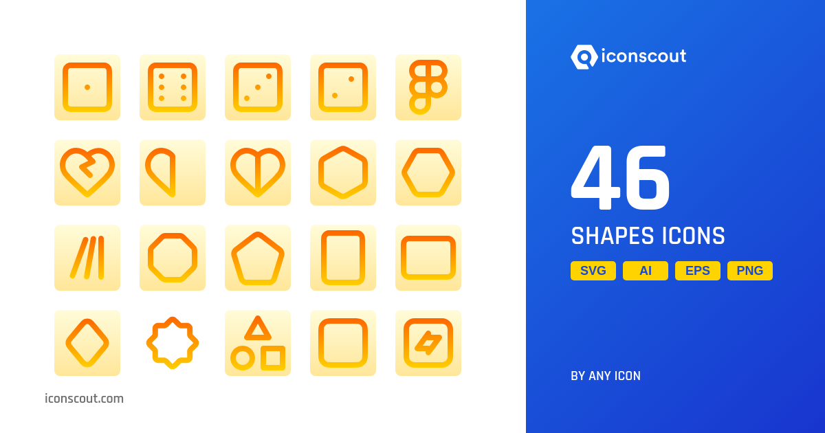 Shapes Icon Pack - 46 Free Download Design & Development Icons | IconScout