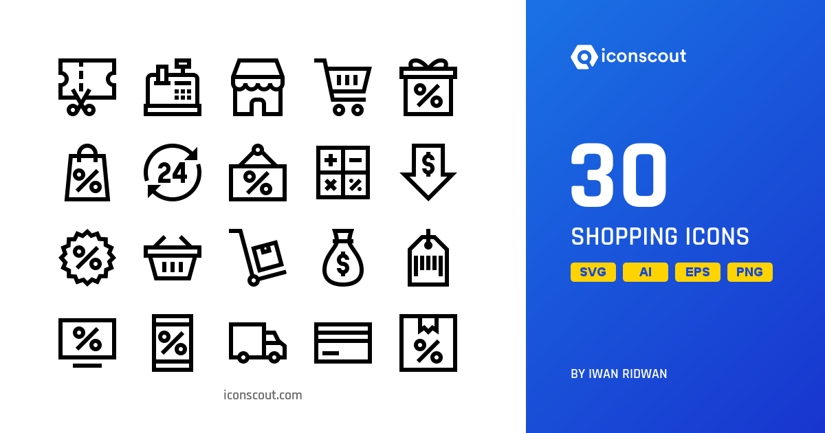 Shopping Icon Pack - 30 Free Download E-commerce & Shopping Icons ...