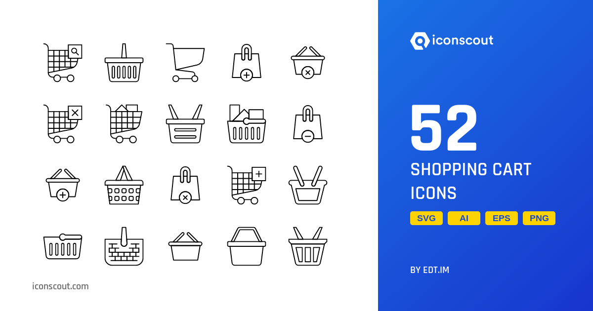 Download Shopping Cart Icon pack Available in SVG, PNG & Icon Fonts