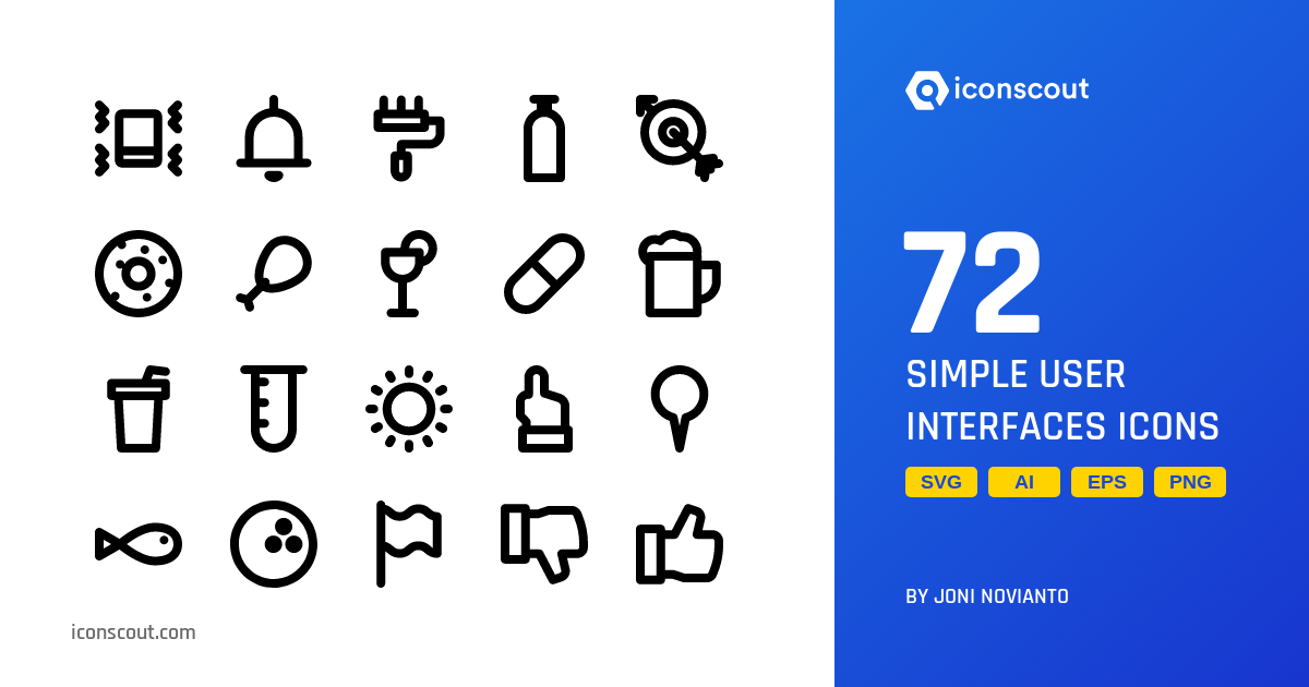 Download Simple User Interfaces Icon pack Available in SVG, PNG & Icon ...