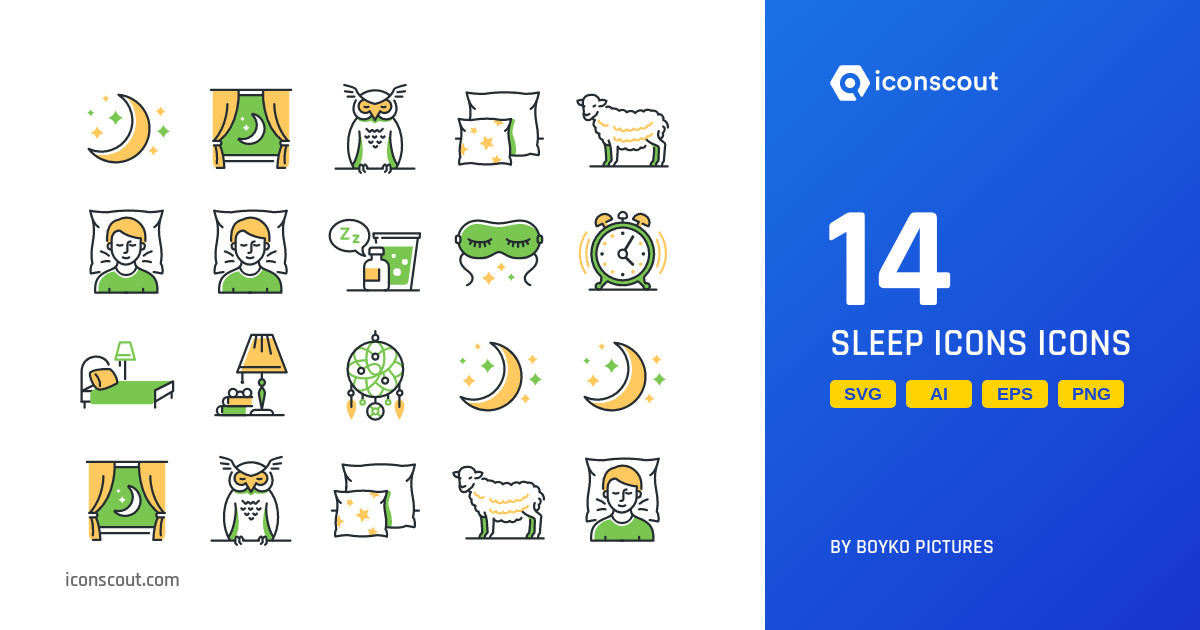 Download Sleep Icons Icon pack Available in SVG, PNG & Icon Fonts