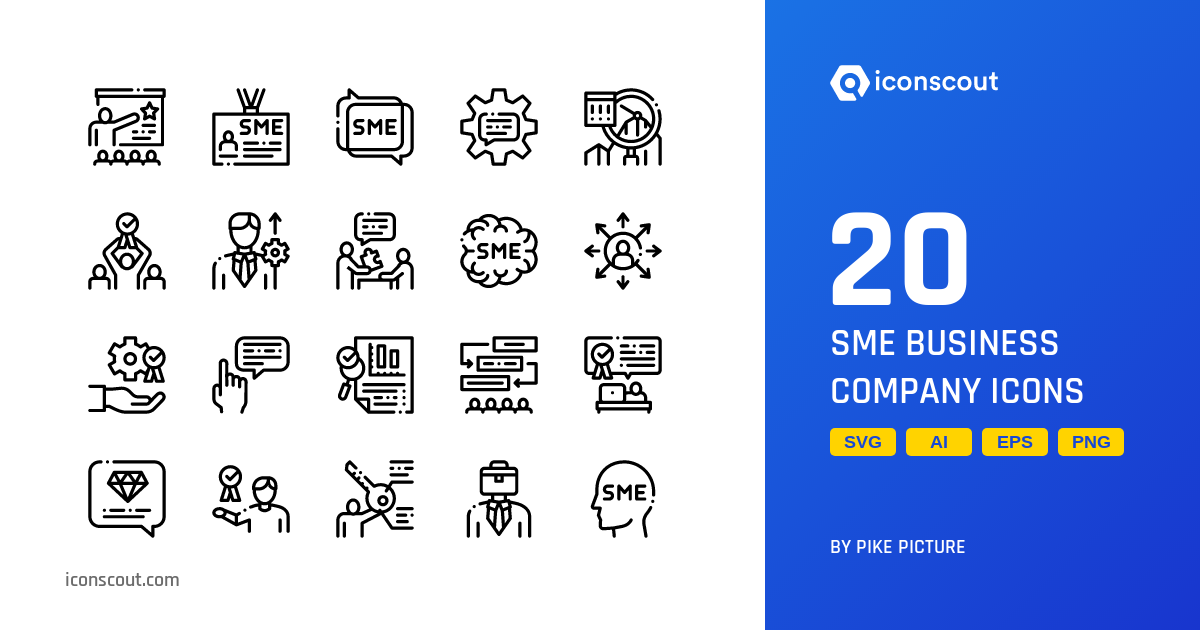 Download Sme Business Company Icon pack Available in SVG, PNG & Icon Fonts