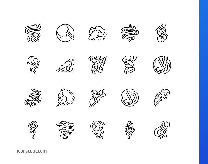 Download Smell Smoke Gas Nose Aroma Icon pack Available in SVG, PNG ...