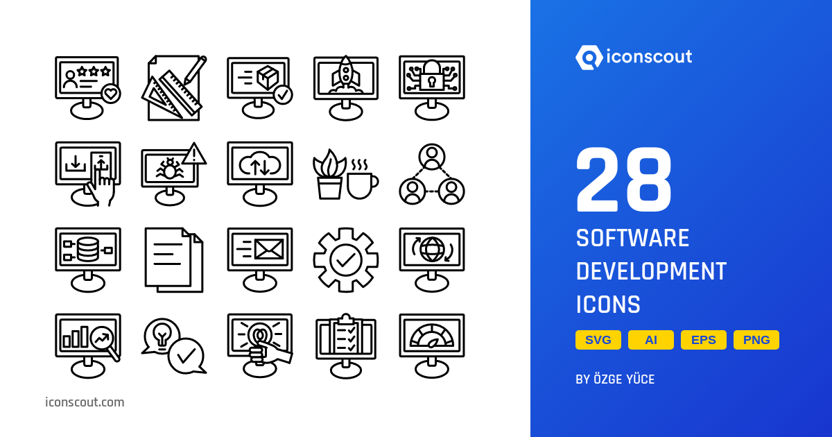 Download Software Development Icon pack Available in SVG, PNG & Icon Fonts