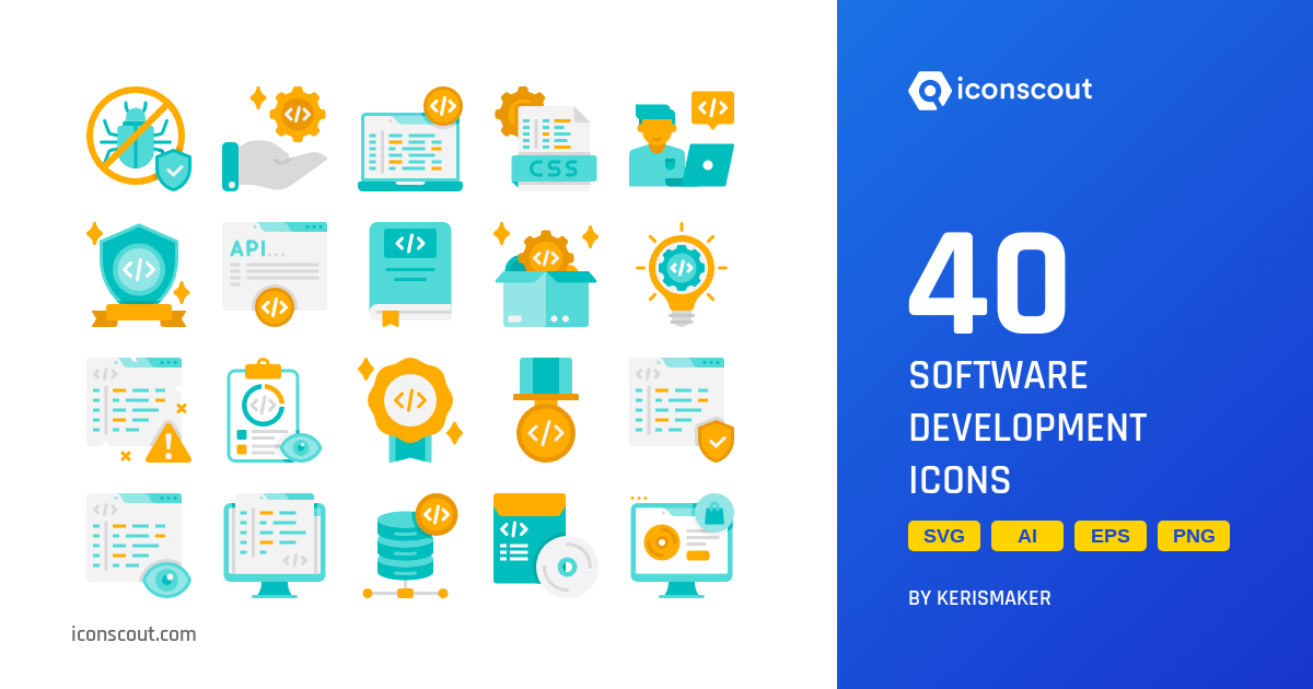Download Software Development Icon pack Available in SVG, PNG & Icon Fonts