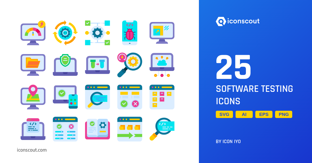 Software Testing Icon Pack - 25 Free Download Miscellaneous Icons ...