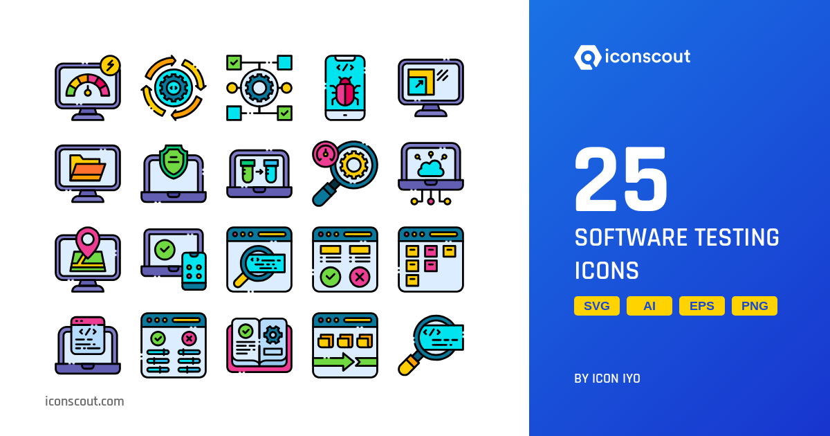 Software Testing Icon Pack - 25 Free Download Miscellaneous Icons ...