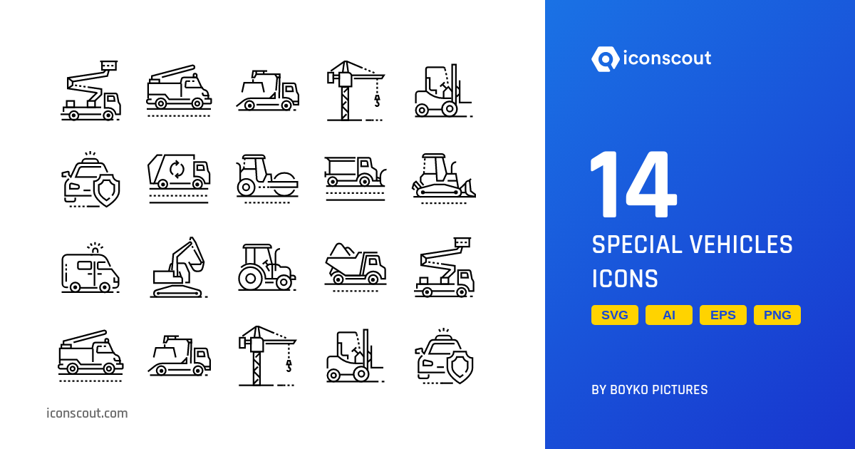 Download Special Vehicles Icon pack Available in SVG, PNG & Icon Fonts