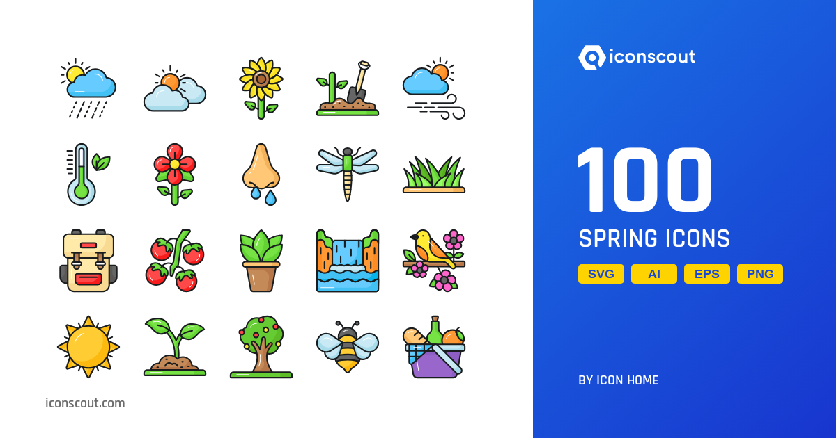 Spring Icon Pack - 100 Free Download Nature Icons | IconScout