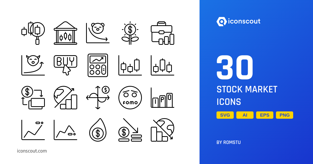 Stock Market Icon Pack - 30 Free Download Business Icons | IconScout