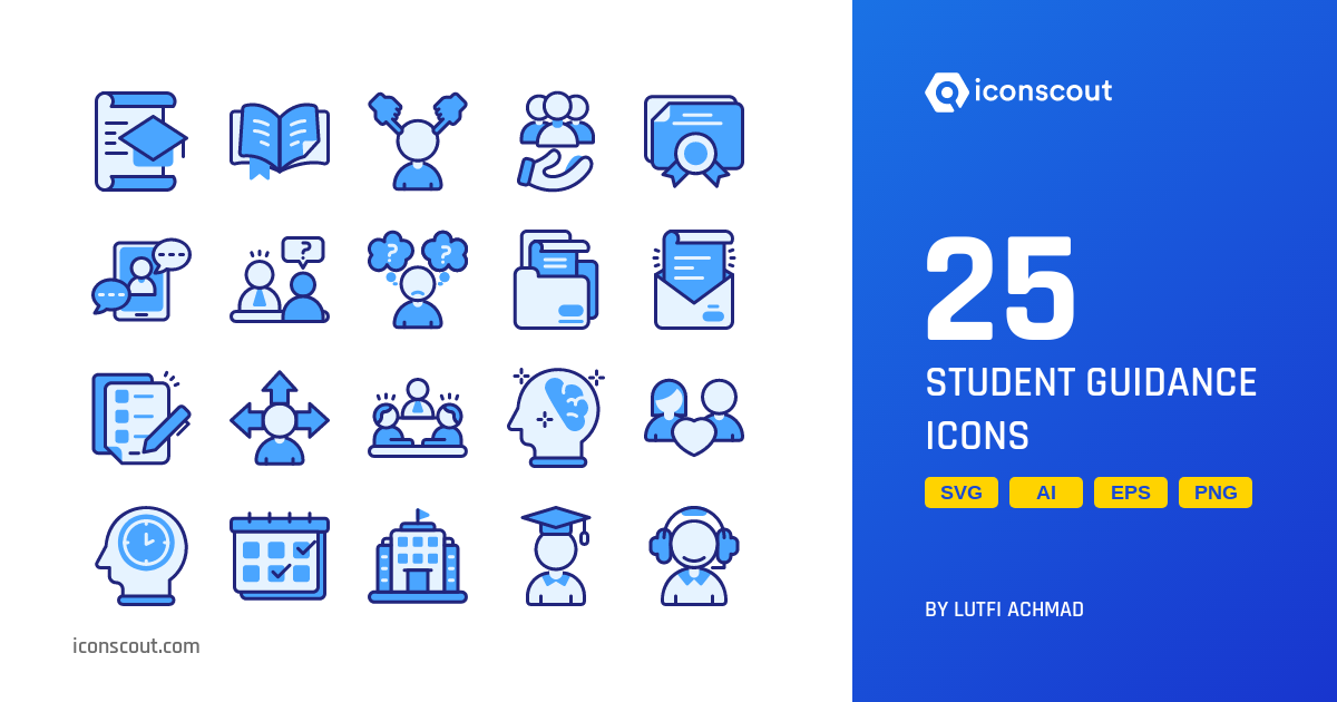 Student Guidance Icon Pack - 25 Free Download School & Education Icons ...